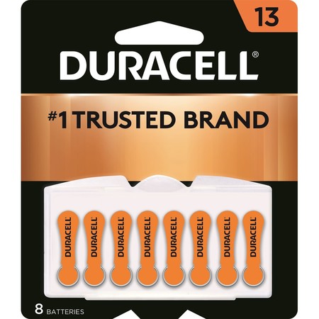 DURACELL Easy Tab Hearing Aid Battery, # 13 DA13B8ZM09